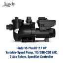 JANDY VS Plus HP 2.7 HP Variable-Speed Pump, 115/208-230 VAC, 2 Aux Relays, SpeedSet Controller