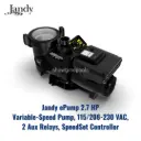 JANDY ePump 2.7 HP Variable-Speed Pump, 115/208-230 VAC, 2 Aux Relays, SpeedSet Controller