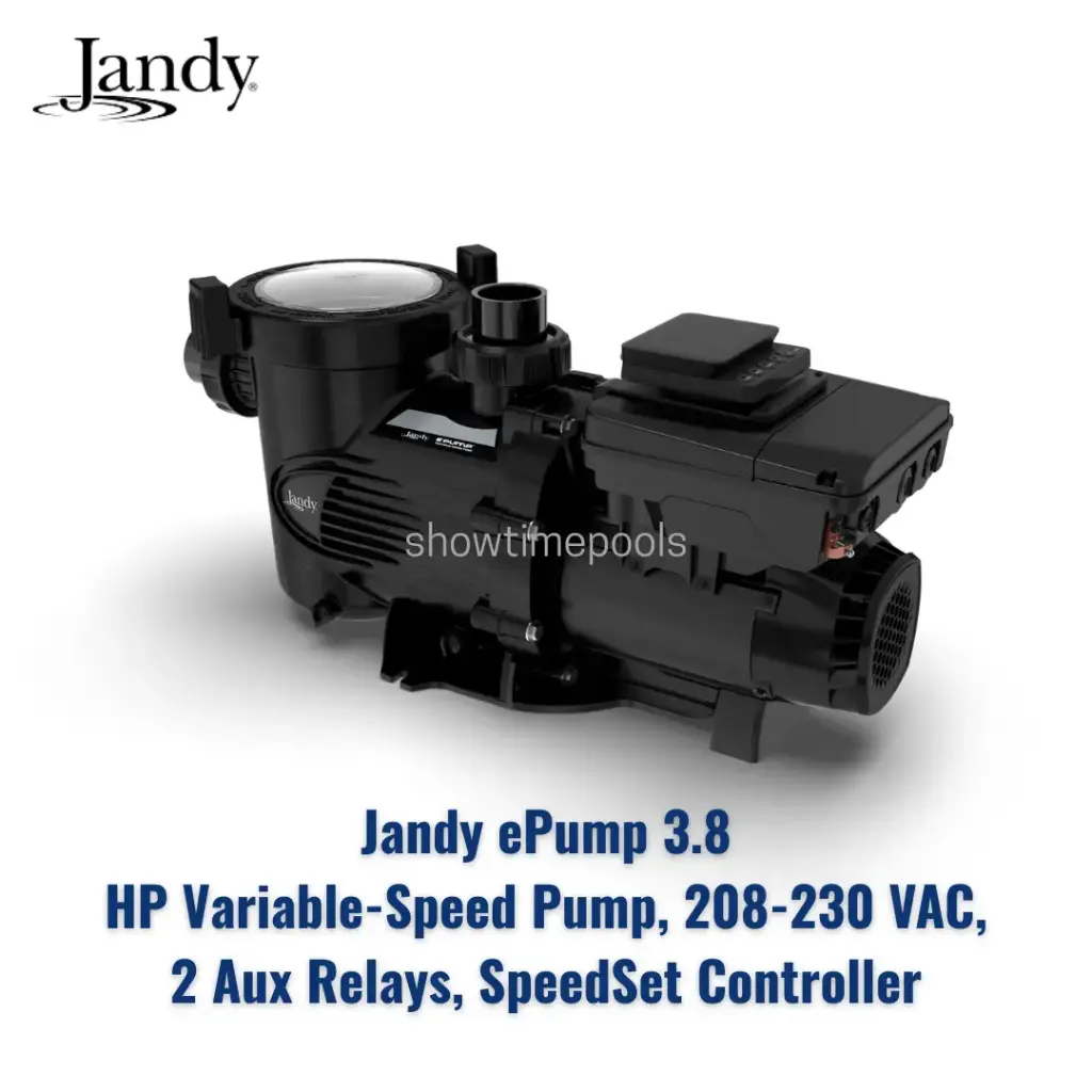 JANDY ePump 3.8 HP Variable-Speed Pump, 208-230 VAC, 2 Aux Relays, SpeedSet Controller 