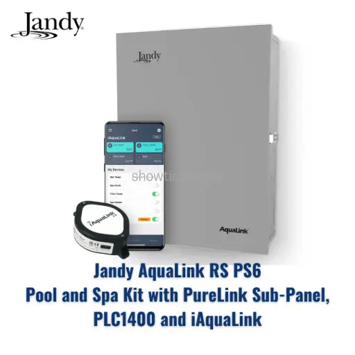 Jandy AquaLink RS PS6 Pool and Spa Kit with PureLink Sub-Panel, PLC1400 and iAquaLink